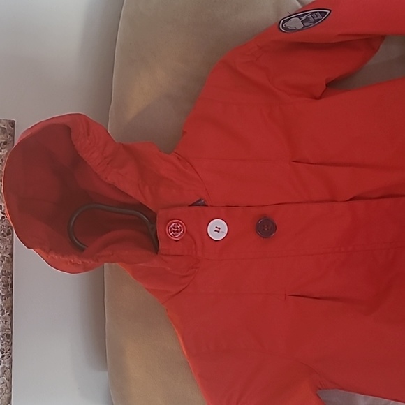 Girl's red spring Jacket - Picture 3 of 3
